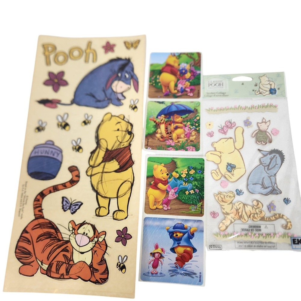 Winnie The Pooh Dimensional Stickers Lot Classic Pooh Sandylion Scrapbook